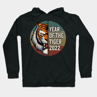 Vintage 2022 Year of the Tiger Chinese Zodiac Hoodie